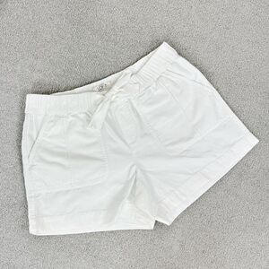 Ann Taylor Loft Cotton Canvas Chino Shorts White Size 4